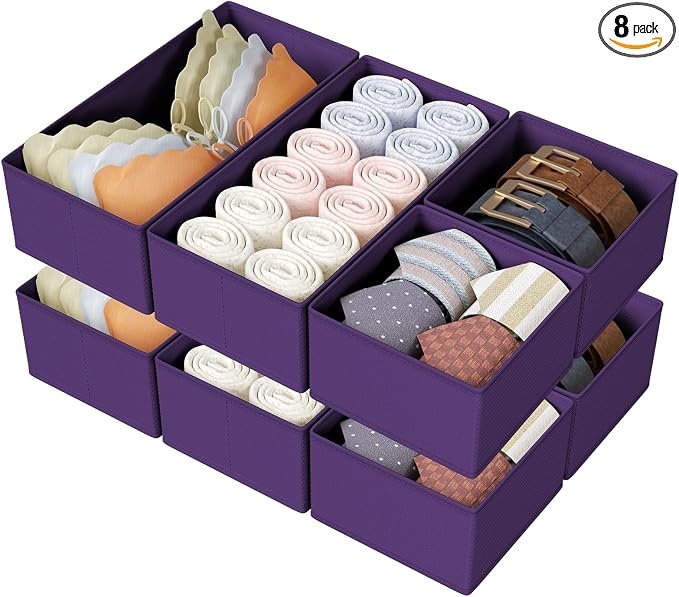 DIMJ Drawer Organizers Clothes, Fabric Closet Organizers and Storage, Shallow by DiMJ
