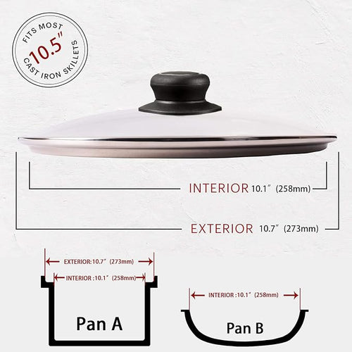 10.5 Inch Pan Lid, Frying Pan Lid, Fry Pan Lid, Skillet Lid, Pan Lid - Image 2