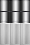 Cooking Grid Grates and Emitter Plates Replacement Parts for Charbroil Commercial Infrared 2 3 4 5 6 Burner Grills 463242515 466242515 463243016 463367016 466242516,G466-0025-W1A,Cast Iron