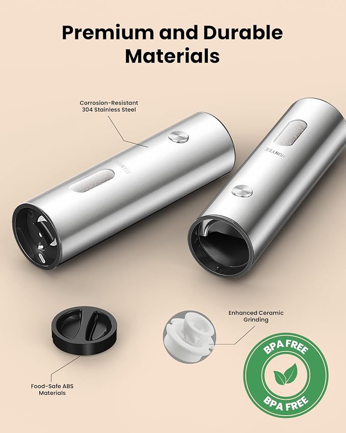 Electric Salt and Pepper Grinder Set - Image 5