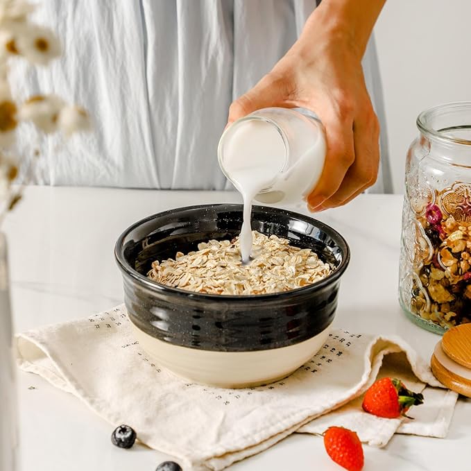 HASENSE Ceramic Soup Bowls and Cereal Bowls, 20 OZ Bowls - Image 4