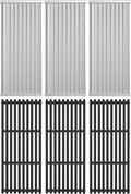 Cooking Grid Grates and Emitter Plates Replacement Parts for Charbroil TRU-Infrared Grills 3 4 Burner 463241314 433243911 463210011 463210312 G515-4700-W1, G515-4800-W1,Cast Iron