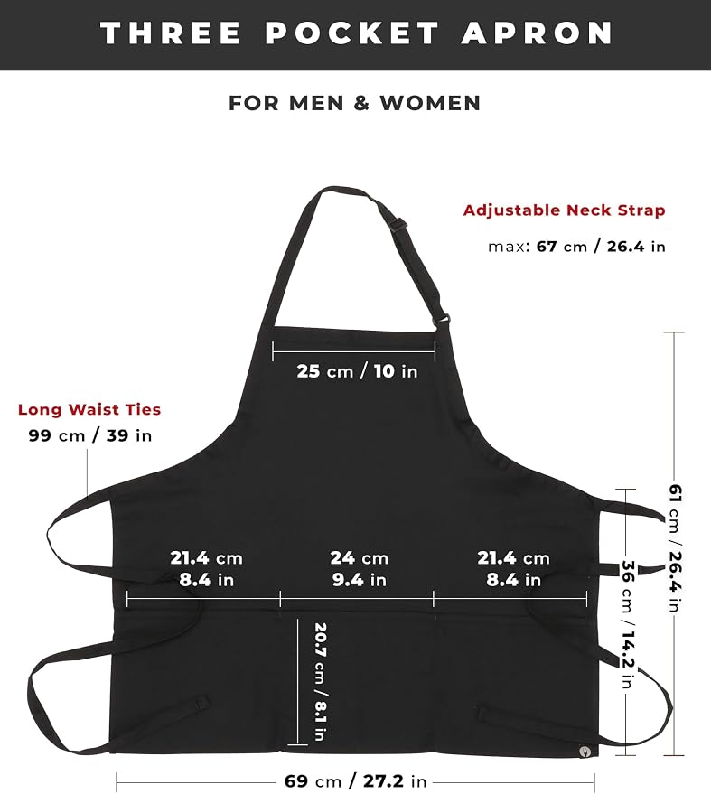Chef Works Unisex Three Pocket Apron - Image 6