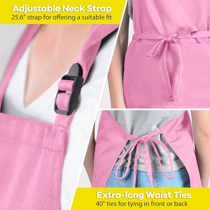 ROTANET Extra Large Apron for Men Adjustable Bib Aprons - Image 5
