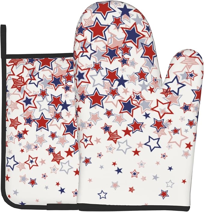 Stars Oven Mitts by DZGlobal