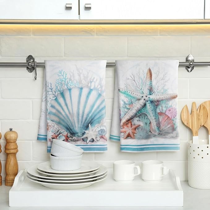 Jingmore 6 Pcs Kitchen Decor Set Accessorie Farmhouse Kitchen Towels Pot - Image 2