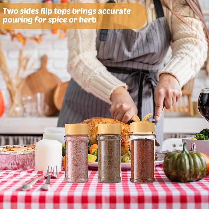 Eccliy 36 Pack 3 oz Clear Plastic Spice Jars - Image 5
