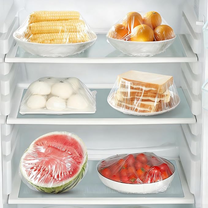 Homelove 150pcs Plastic Bowl Covers Food Cover Dish Covers, Reusable Elastic - Image 6