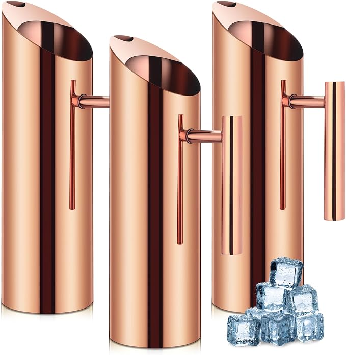 Funnymoom 3 Pack 53oz/1.5l Stainless Steel Water Pitcher Modern Metal Pitcher by Funnymoom