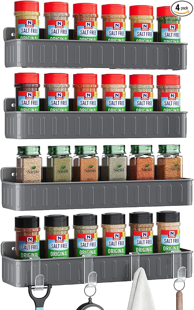 Nieifi Spice Rack Wall Mount, Spice Organizer by Nieifi