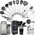 Silicone Kitchen Utensils Set 33 PCS Heat Resistant Food Grade Silicone by Unknown