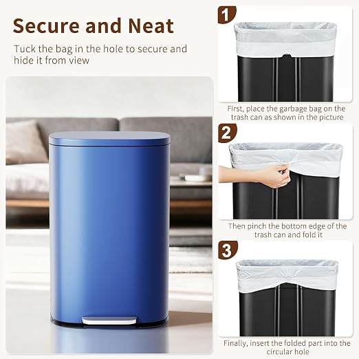 PayLessHere Stainless Steel Trash Can - Image 6
