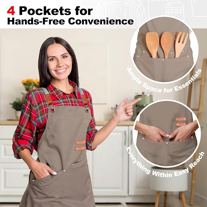 BeLuyi chef apron bib tool apron - Image 6