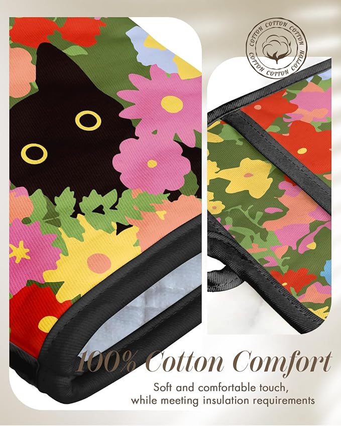 Miss Adola Cotton Oven Mitts and Pot Holders Sets - Image 3