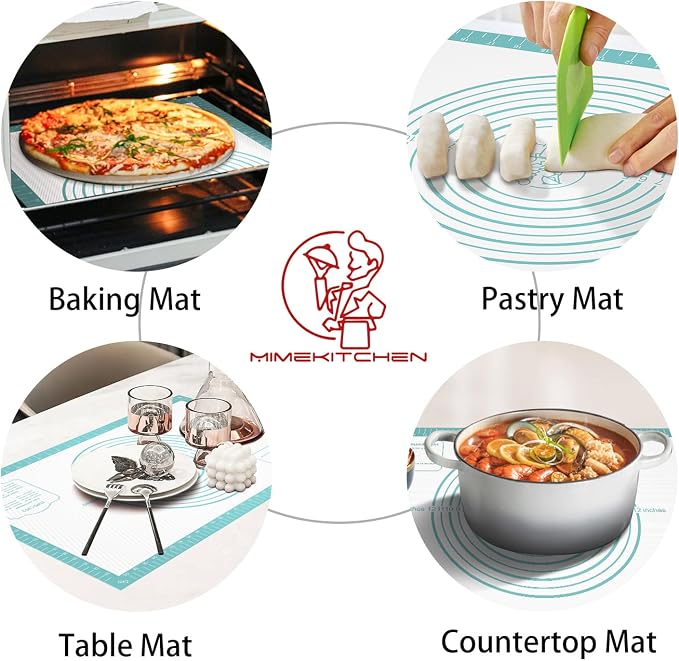 Non-Stick Silicone Pastry Mat, Silicone Baking Mat - Image 3