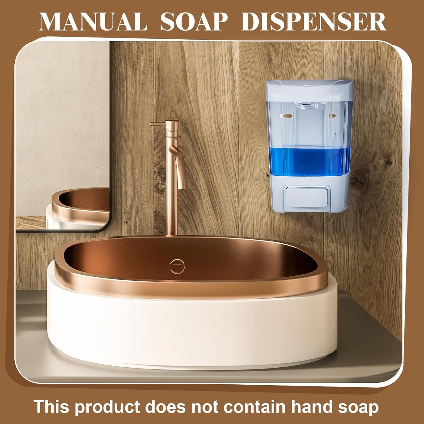 Hushee 4 Pcs Plastic Wall Mounted Soap Dispenser Commercial Manual Soap Containers Wall Dispenser for Kitchen Shower Hotel Liquid Shampoo Gel Chamber(27 oz 800 ml,White)
