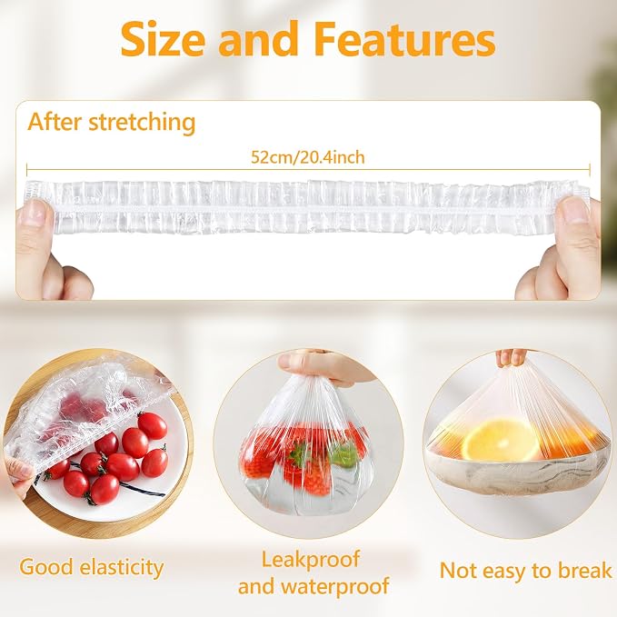160Pcs Bowl Covers for Bread Proofing- Fits Bowls Up to 12", Large Thickened - Image 2
