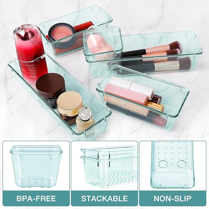 StorMiracle 10 PCS Drawer Organizer Set, 4 Varied Size Bathroom and kitchen - Image 3