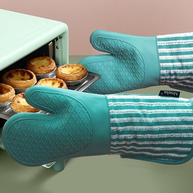 Alselo Silicone Oven Mitts Heat Resistant 932℉ - Image 5