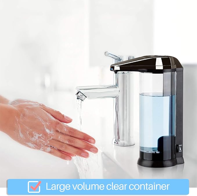 Secura 17oz Automatic Liquid Soap Dispenser, Touchless Battery Operated Hand - Image 2