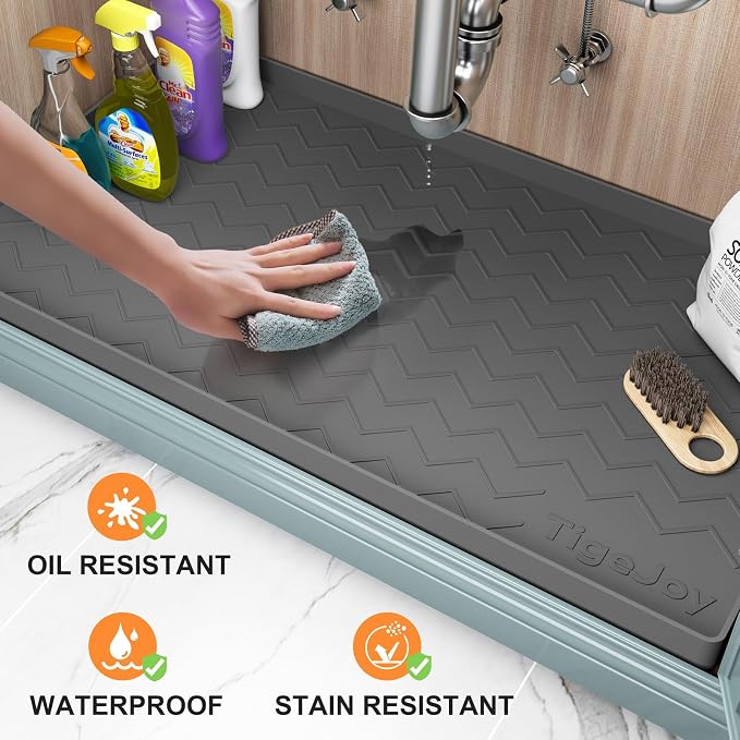 TigeJoy 28" x 22" Under Sink Mats - Image 2