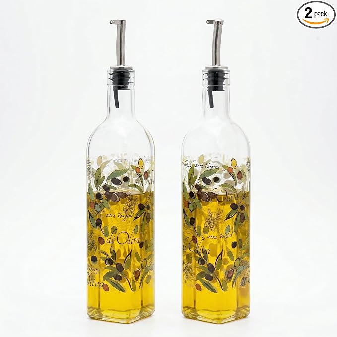 Topadorn 17 oz Olive Oil Dispenser Bottle Set by Topadorn