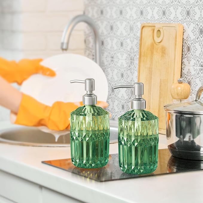 AmazerBath Soap Dispenser, 14.2OZ Refillable Hand Bottles Bathroom Kitchen - Image 7