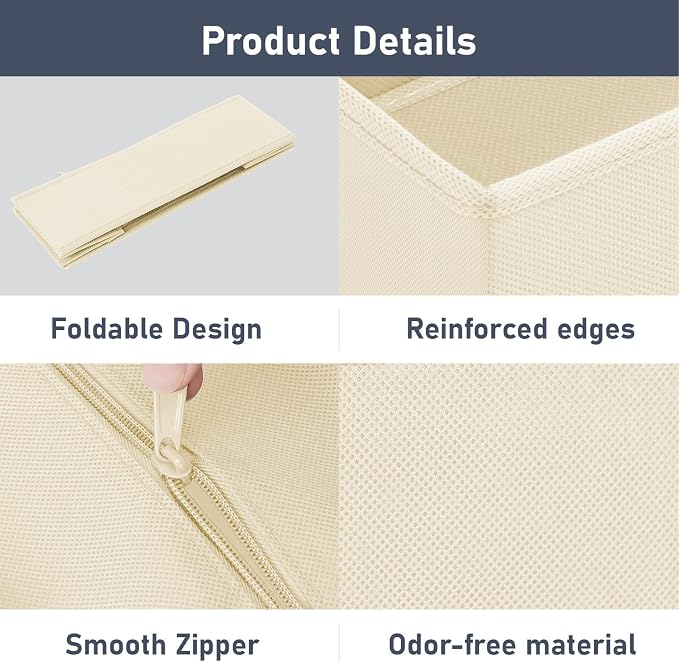 DIMJ Drawer Organizer Clothes, 8 Pack Dresser Organizer, Foldable Closet - Image 7