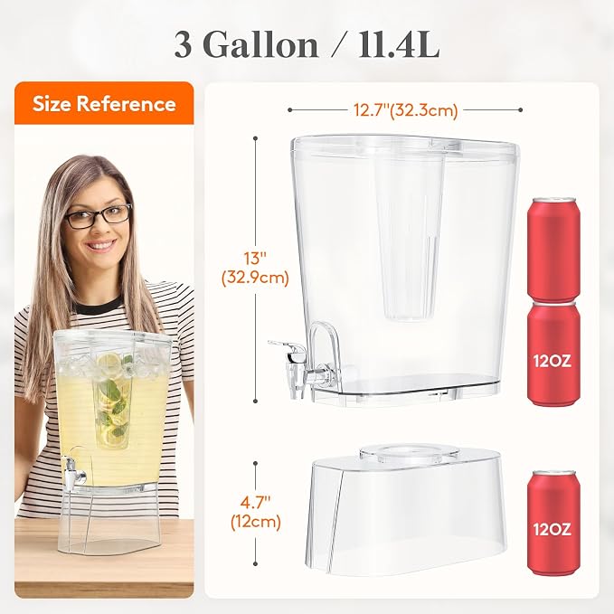 Lifewit 3 Gallon Drink Dispenser - Image 2