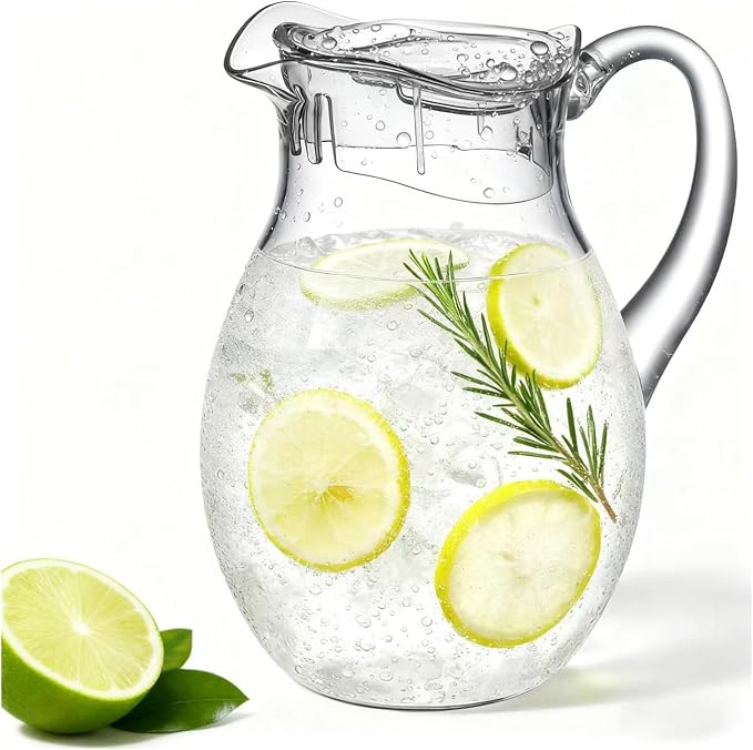 Small Clear Plastic Pitcher by Unknown