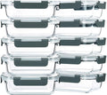 M MCIRCO 10-Pack, 22 Oz Glass Meal Prep Containers, Glass Food Storage by MMCIRCO
