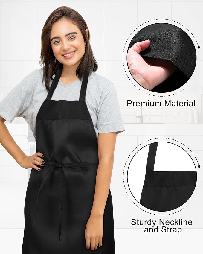 Foaincore 36 Pack Bib Aprons Bulk Plain Aprons - Image 4