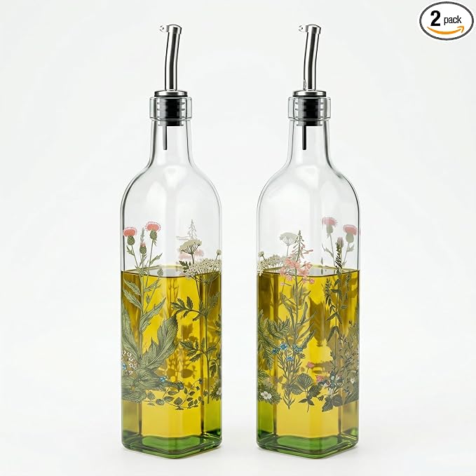 Topadorn 17 oz Olive Oil Dispenser Bottle Set by Topadorn