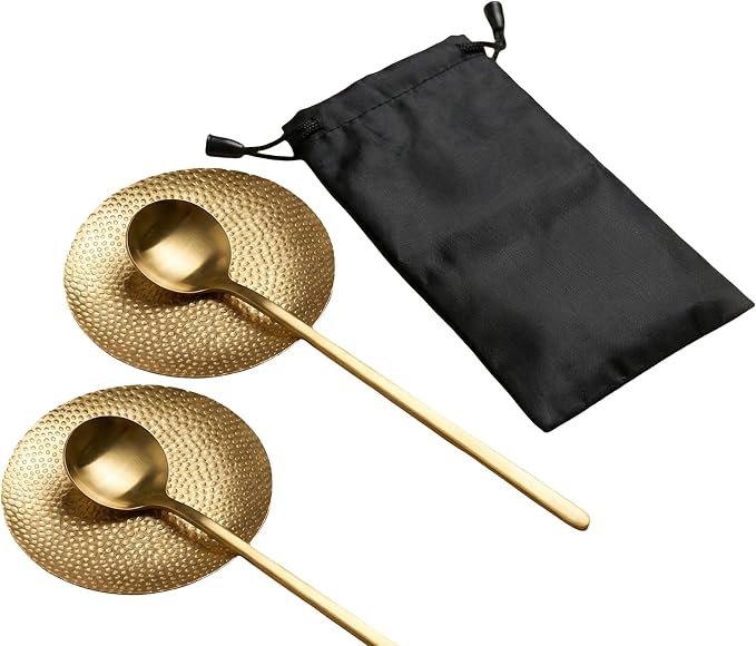Simmer Stone Small Brass Coffee Spoon Rest by SIMMERSTONE