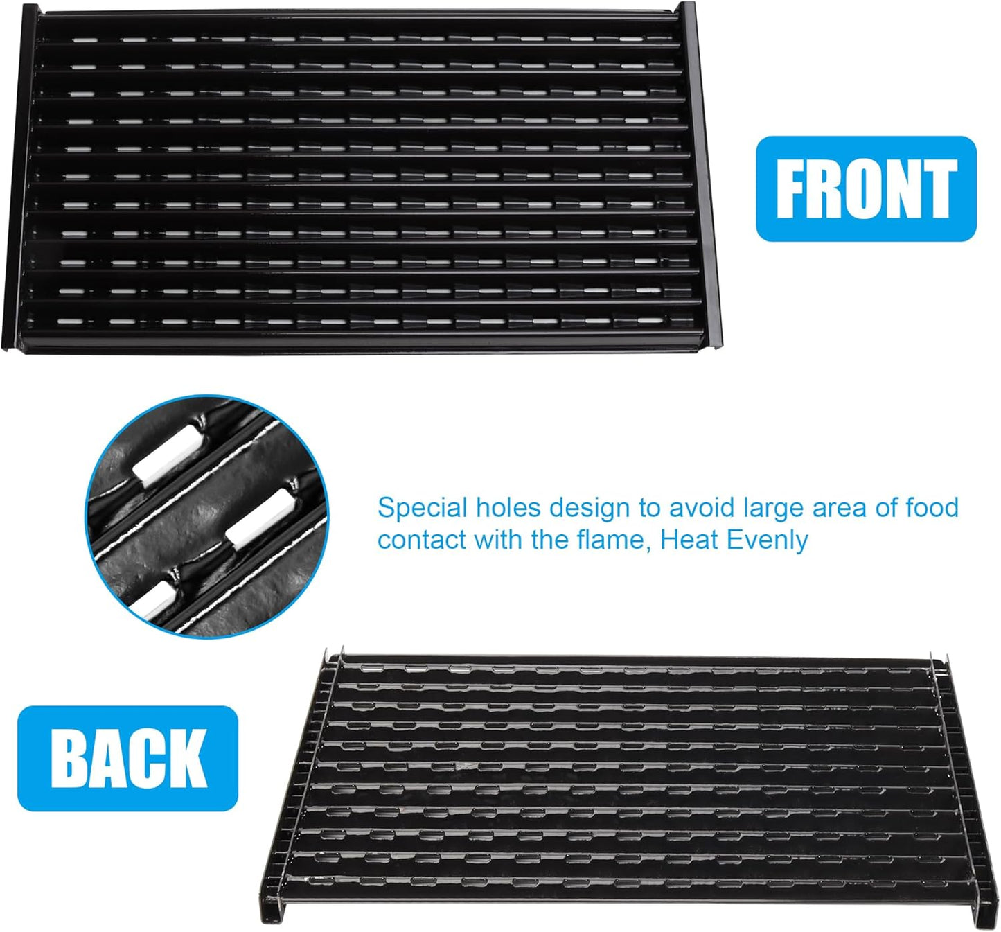 Grill Grates for Charbroil Performance TRU-Infrared 450 3-Burner 463370719 463371719 463371116 463371316,Emitter Plates for CharBroil G460-0500-W1 Replacement Parts, 3 Pack