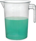 5 Liter Measuring Pitcher | 1.3 Gallon Shatterproof Plastic Large Graduated by Terbold