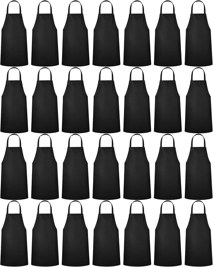 Foaincore 36 Pack Bib Aprons Bulk Plain Aprons by Foaincore
