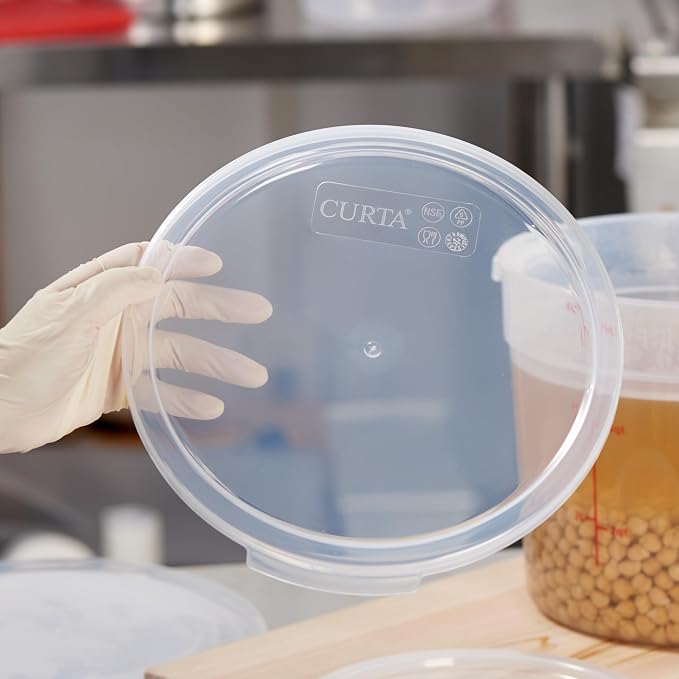 CURTA 8 Quart Translucent Round Food Storage Container - Image 7