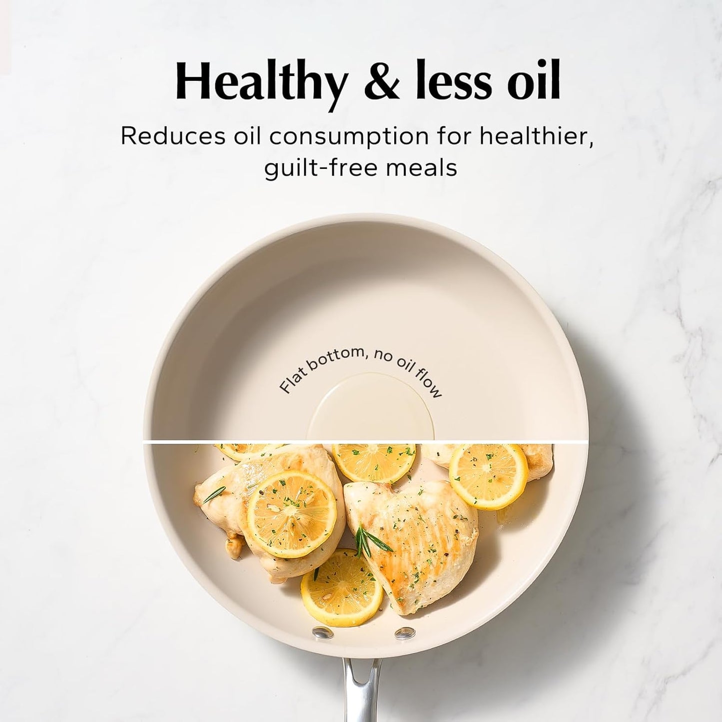 Redchef Nonstick Frying Pan Skillet, Ceramic Non-Stick Saute Pans, 9.5 inch Cooking Fry Pan with Stay Cool Handle, All Stovetops, Dishwasher/Oven Safe, PFAS-Free, Non Toxic (Green)