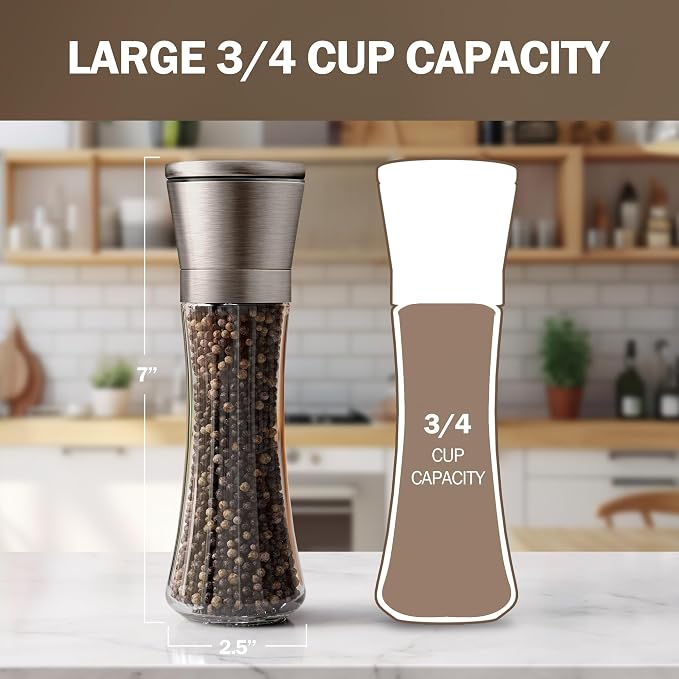 HOME EC Original Stainless Steel Salt or Pepper Grinder 1pk - Image 3