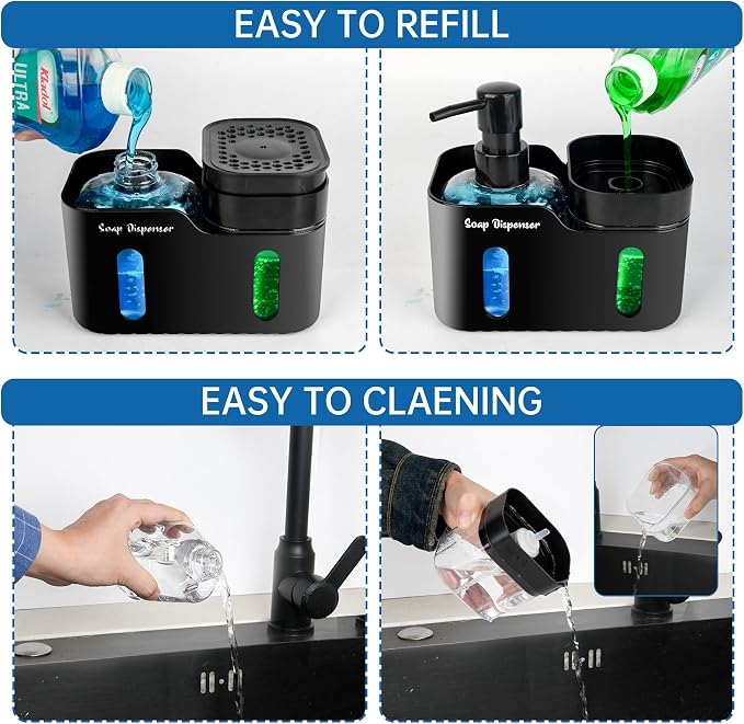 Hand Soap and Dish Soap Dispenser Set - Image 6