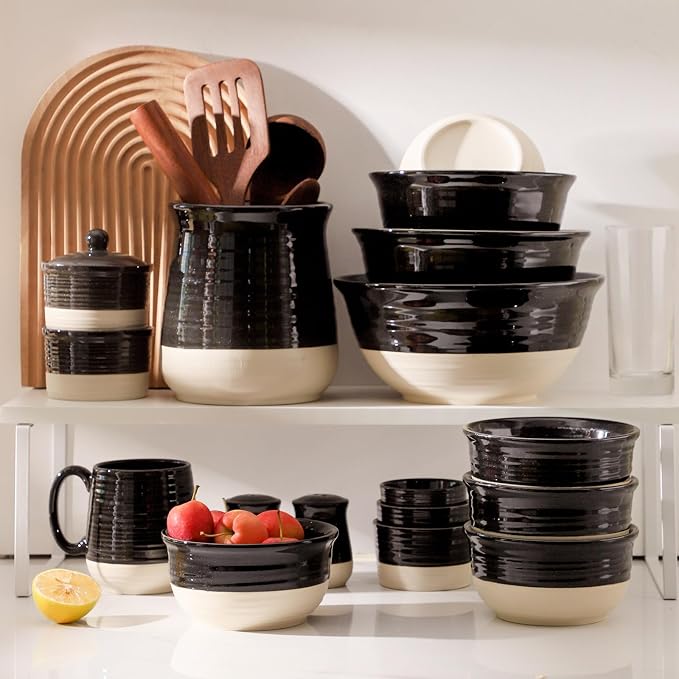 HASENSE Ceramic Soup Bowls and Cereal Bowls, 20 OZ Bowls - Image 6