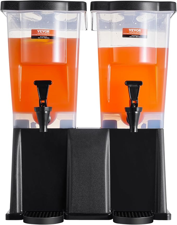 VEVOR Beverage Dispenser, 3 Gallon x 2 Drink Dispensers - Image 9