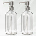 AmazerBath Soap Dispenser, 2 Pack Glass Soap Dispenser by AmazerBath