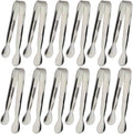 12PCS Ice Tongs Mini Sugar Tongs 4.25Inch Stainless Steel Small Serving Tong by Sunenlyst