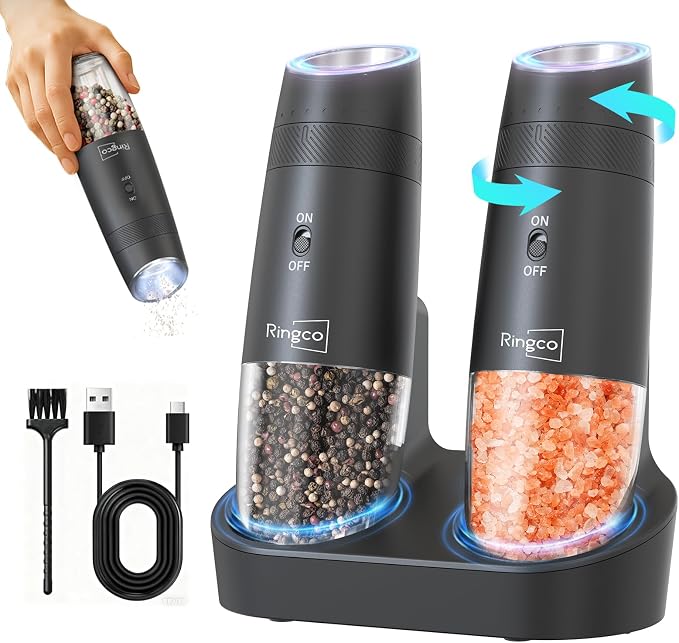 Gravity Electric Salt and Pepper Grinder Set - Image 8