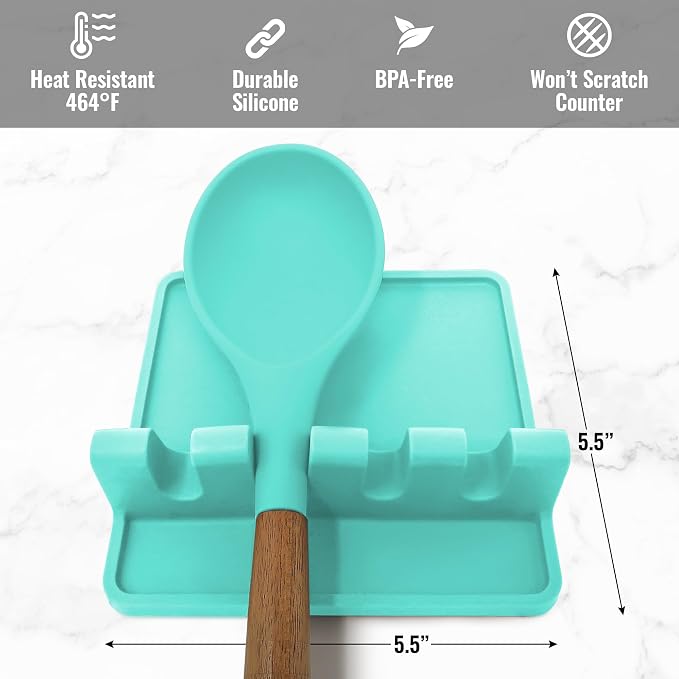 Zulay Kitchen Silicone Utensil Rest - Image 5