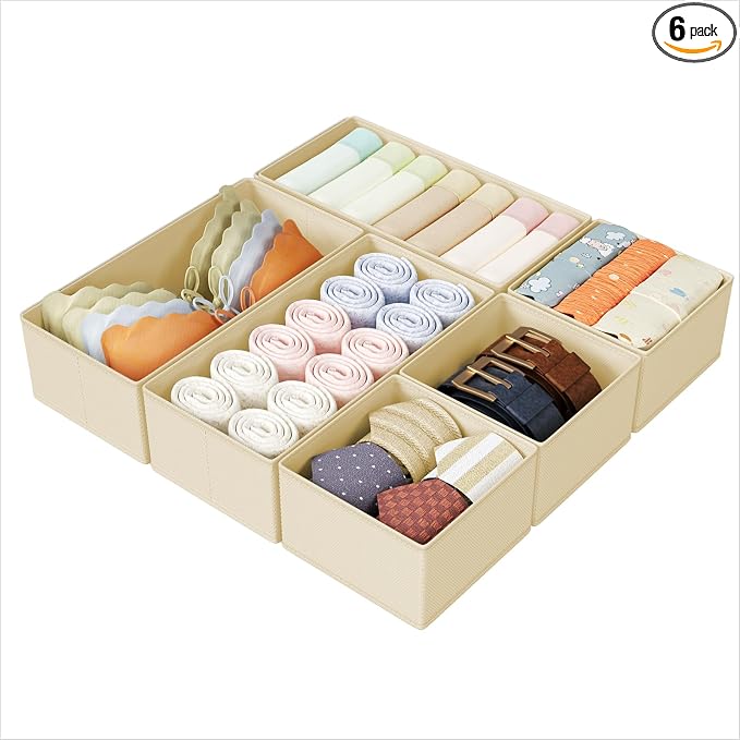DIMJ Drawer Organizers Clothes, Fabric Closet Organizers and Storage, Shallow by DiMJ