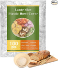 100 Bowl Covers Shower Caps for Sourdough Bread Proofing Large Elastic Reusable by home