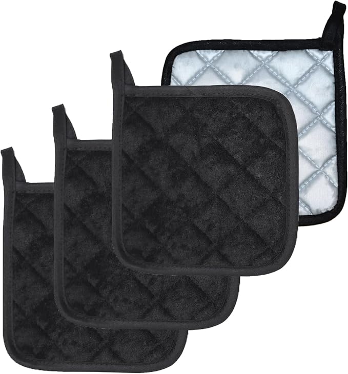4 Pack Pot Holders for Kitchen Clearance Oven Potholders Sets for Kitchens Hot by Unknown